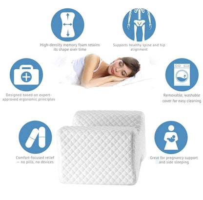SpineReliev – Orthopedic Knee Pillow for Side Sleepers