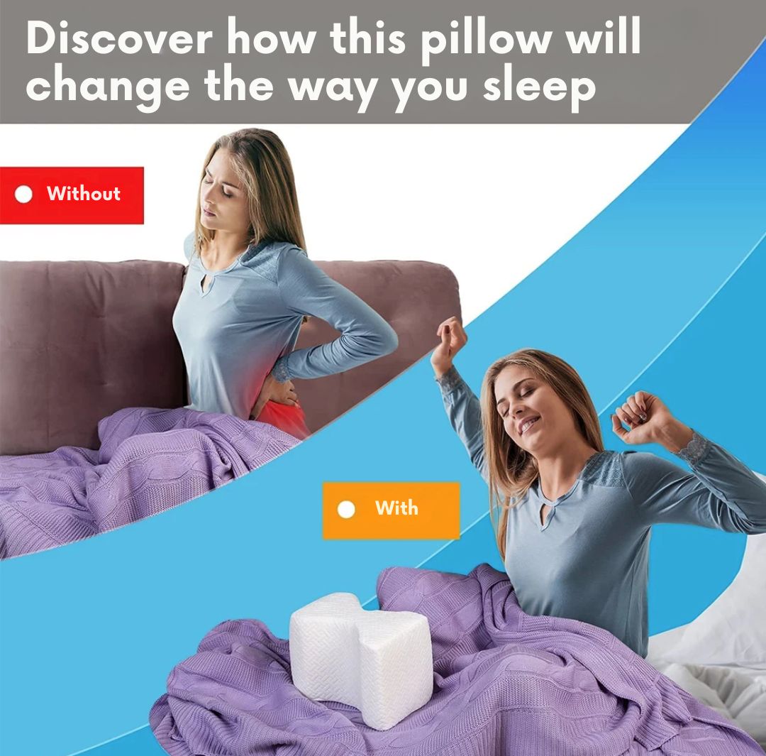 SpineReliev – Orthopedic Knee Pillow for Side Sleepers